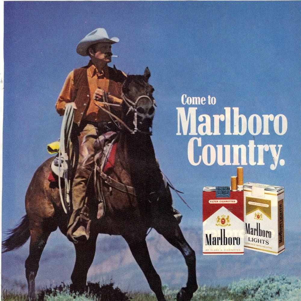 Vintage 1982 Print Ad for Marlboro Cigarettes and Motorcraft Auto Parts PA1370